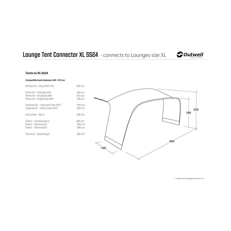 Outwell Lounge Tent Lounge Connector XL Outwell - Dynamic Drive