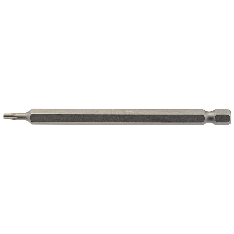 Draper TX-STAR Insert Bit, 1/4" Hex, 100mm Long, T10 (Pack of 1) Draper - Dynamic Drive