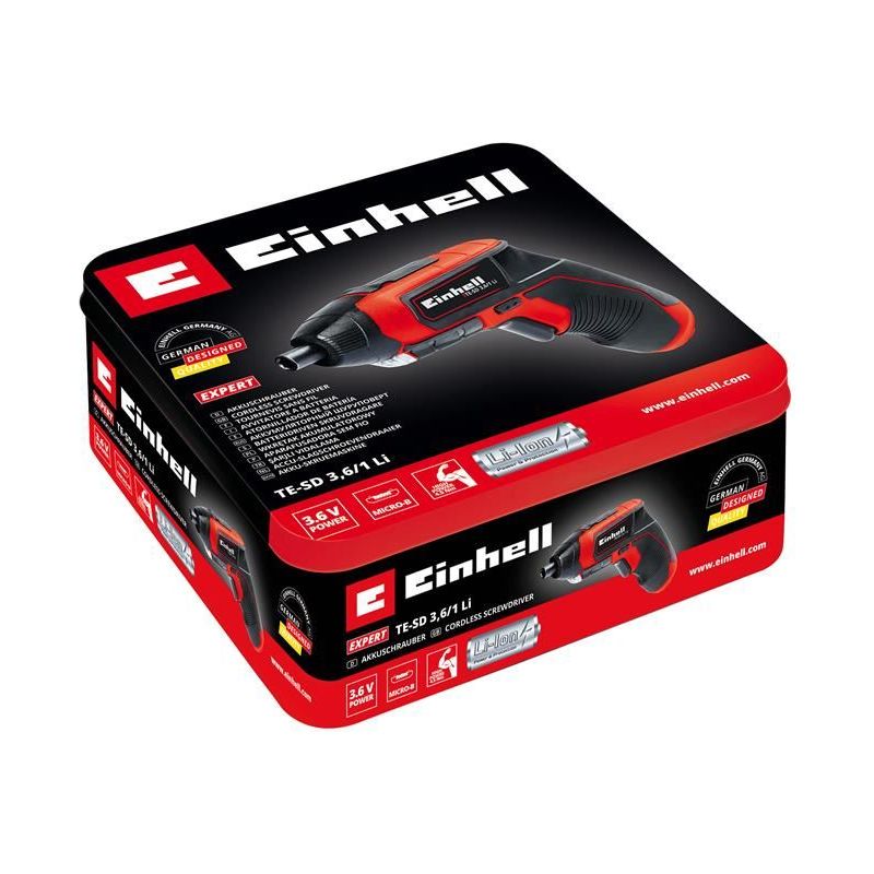 Einhell TE-SD 3.6/1 Li Cordless Screwdriver 3.6V 1 x 1.5Ah Li-ion Einhell - Dynamic Drive