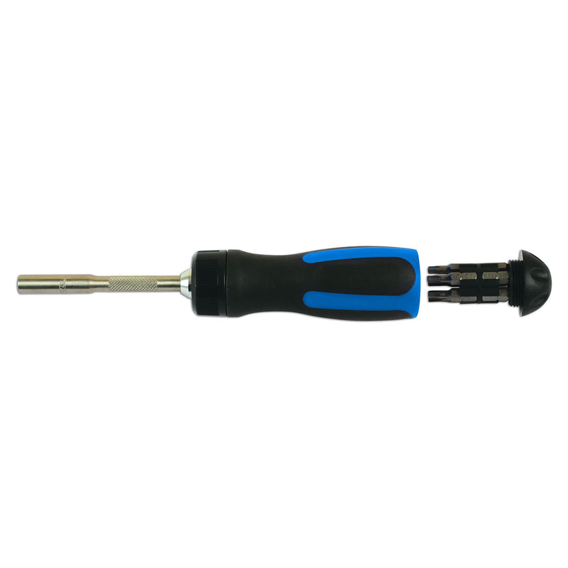 Laser Ratchet Screwdriver & 10 Bits 6197 Laser - Dynamic Drive