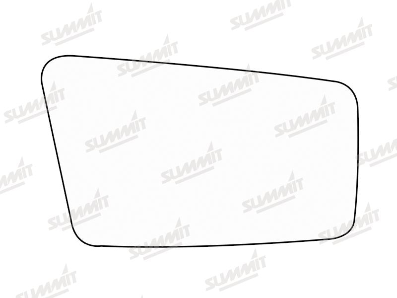 Summit Stick-On Standard Mirror Glass fits Maestro, Montego Honda Ballad RHS Summit - Dynamic Drive