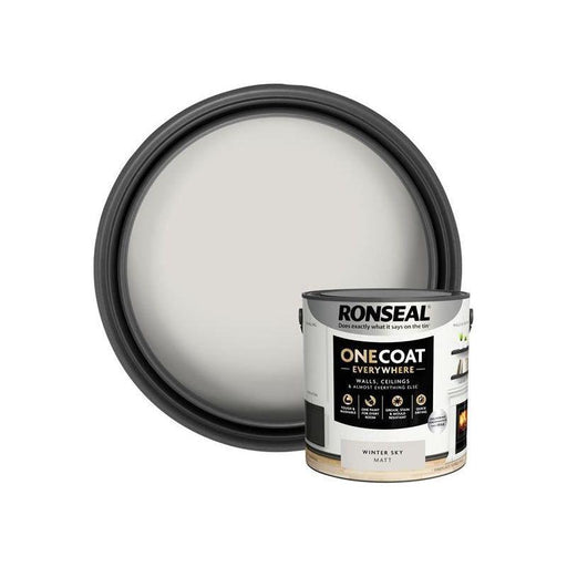 Ronseal One Coat Everywhere Interior Winter Sky Matt 2.5 litre Ronseal - Dynamic Drive