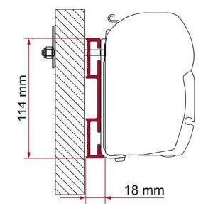 Fiamma F45 Adapter Kit D 8Cm 98655-021 Fiamma - Dynamic Drive