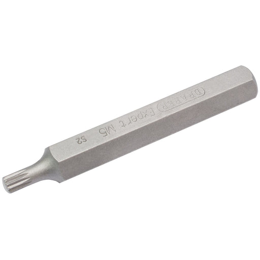 Draper M5 x 75mm Spline 10mm Insert Bit for Mechanic's Bit Sets 33344 Draper - Dynamic Drive