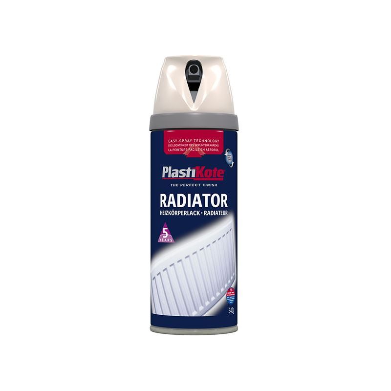 Plastikote Twist & Spray Radiator Magnolia 400ml PlastiKote - Dynamic Drive