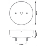 Ring Automotive RCV4510 95mm Lamp Base For Surface Mount Ring Automotive - Dynamic Drive