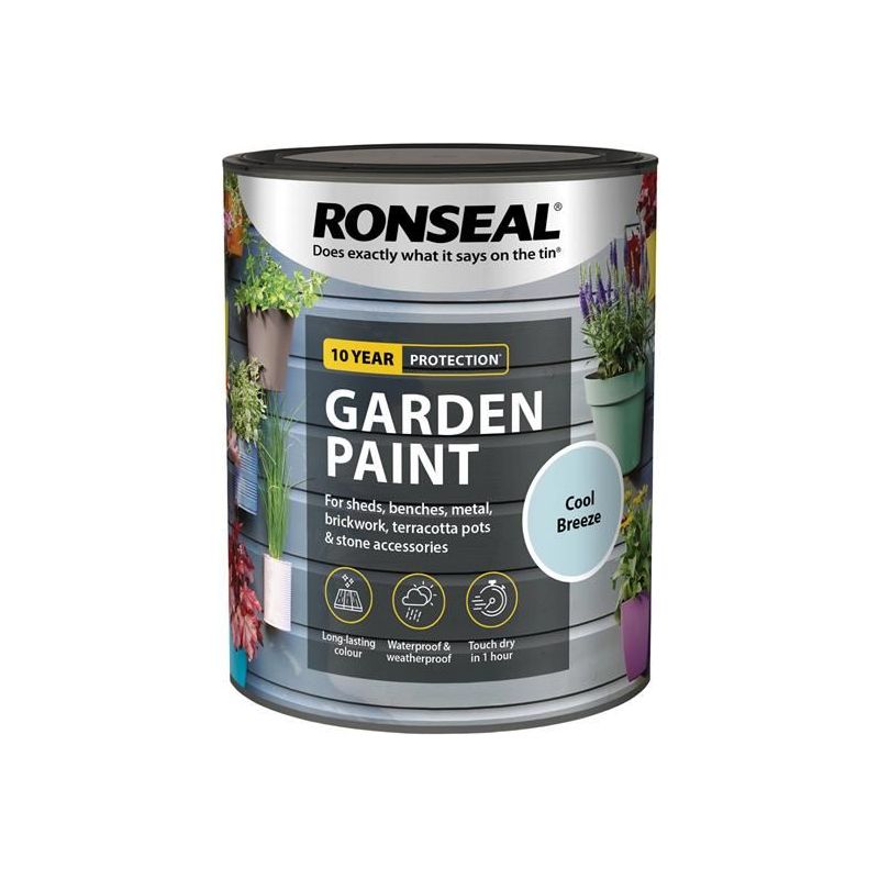 Ronseal Garden Paint Cool Breeze 750ml Ronseal - Dynamic Drive