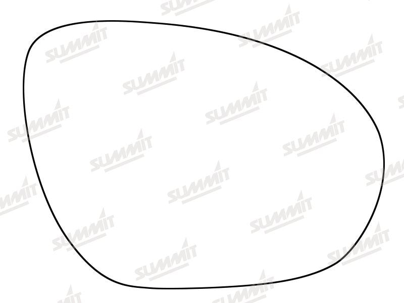 Summit Stick-On Standard Mirror Glass fits Nissan Juke 10 on RHS Summit - Dynamic Drive