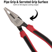 Teng Tools Heavy Duty Combination Plier TPR Grip 170mm Teng Tools - Dynamic Drive