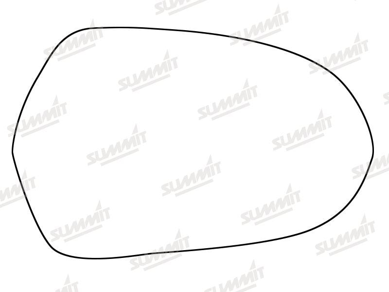 Summit Heated Backing Plate with Standard Glass fits Audi A6 12 On RHS Summit - Dynamic Drive