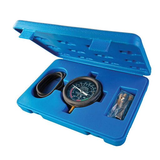 Silverline Vacuum & Fuel Pump Pressure Test Gauge 0 - 10psig / 0 - 25inHg Silverline - Dynamic Drive