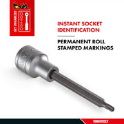 Teng Tools 1/2" Long TX Bit Socket TX25 Teng Tools - Dynamic Drive