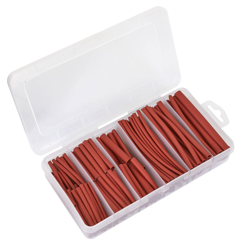 Sealey Heat Shrink Tubing Assortment 50 & 100mm 180pc - Red HST501R Sealey - Dynamic Drive