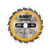 Dewalt Power Tools Portable Construction Circular Saw Blade 160 x 20mm x 18T DeWALT Power Tools - Dynamic Drive