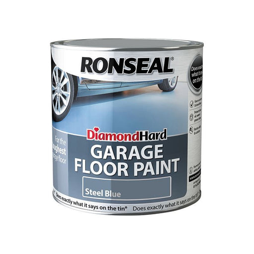 Ronseal Diamond Hard Garage Floor Paint Steel Blue 2.5 litre Ronseal - Dynamic Drive