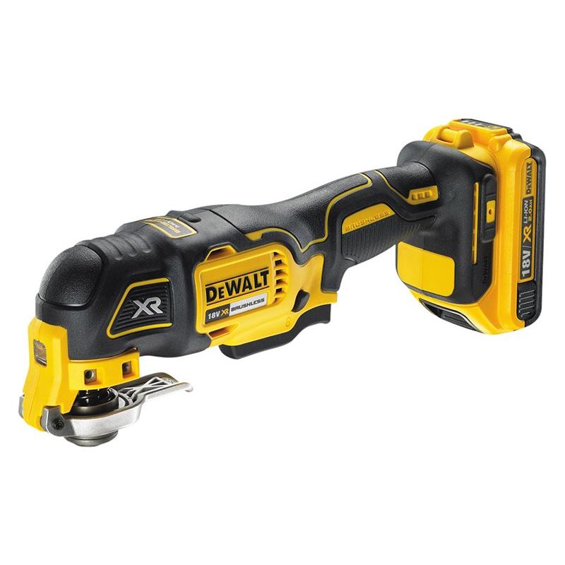 Dewalt Power Tools DCS355D1 XR Brushless Oscillating Multi-Tool 18V 1 x 2.0Ah Li-ion DeWALT Power Tools - Dynamic Drive