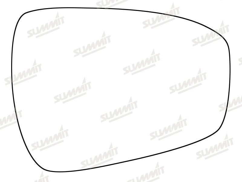 Summit Stick-On Standard Mirror Glass fits Ford Mondeo 12 on RHS Summit - Dynamic Drive