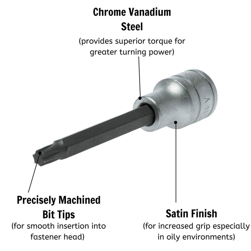 Teng Tools 1/2" Long TX Bit Socket TX50 Teng Tools - Dynamic Drive