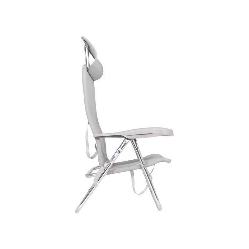 Crespo Beach Chair AL/205 Compact Light Grey Crespo - Dynamic Drive