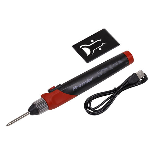 Sealey Lithium-ion Rechargeable Soldering Iron 12W SDL10 Sealey - Dynamic Drive