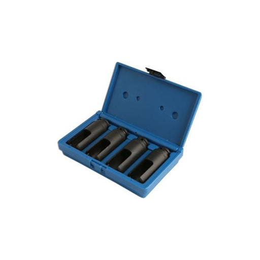 Laser Diesel Injector Nozzle Sockets 1/2"D 4pc 4843 Laser - Dynamic Drive