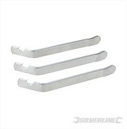 Silverline Metal Tyre Levers Removal Tool Cycling Bicycle Mountain Bike 3 Pieces Silverline  - Dynamic Drive