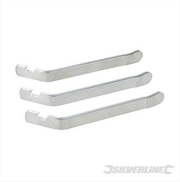 Silverline Metal Tyre Levers Removal Tool Cycling Bicycle Mountain Bike 3 Pieces Silverline  - Dynamic Drive