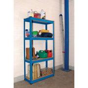 Draper Steel Shelving Unit, 4 Shelves, L760 x W300 x H1520mm 21658 Draper - Dynamic Drive