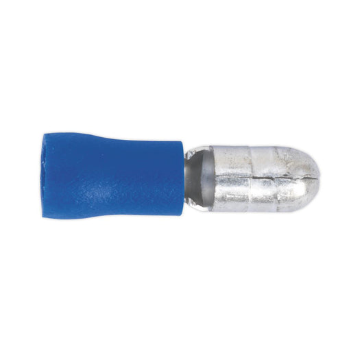 Sealey Bullet Terminal5mm Male Blue Pack of 100 BT11 Sealey - Dynamic Drive