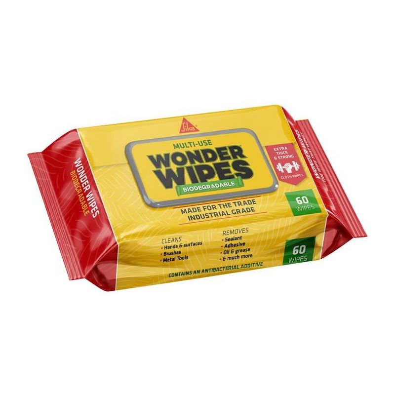 Everbuild Sika Wonder Wipes Biodegradable (60) Everbuild Sika - Dynamic Drive