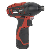 Sealey Cordless Impact Driver 1/4"Hex Drive 80Nm 12V SV12 Series Body Only Sealey - Dynamic Drive