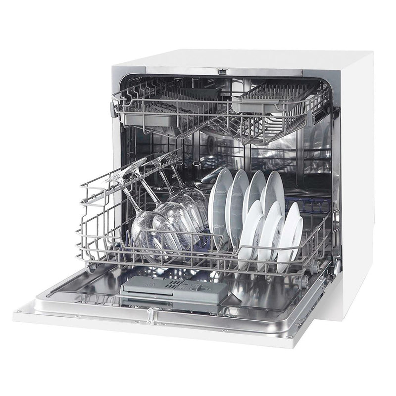 Baridi Tabletop Dishwasher 8 Place Settings 8L Capacity - White DH86 Baridi - Dynamic Drive