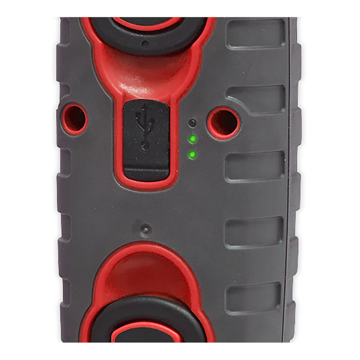 Sealey R/Charge 360 Insp Lamp 24 SMD LED + 3W LED Red 2 x Li-ion LED3606R Sealey  - Dynamic Drive