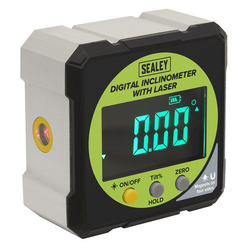 Sealey Inclinometer Digital with Laser AK9991 Sealey - Dynamic Drive