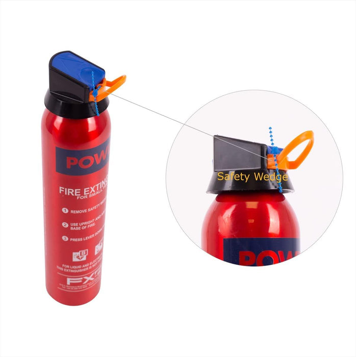 0.6kg BC Dry Power Fire Extinguisher & Blanket Caravan Boat Home Fireblitz  - Dynamic Drive