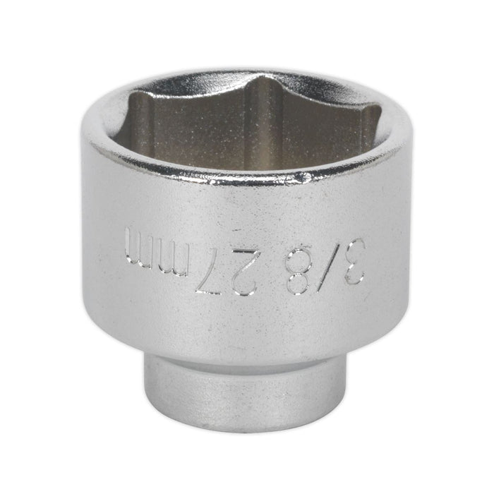 Sealey Oil Filter Socket Low Profile  27mm 3/8" Square Drive A Class Garage Sealey  - Dynamic Drive