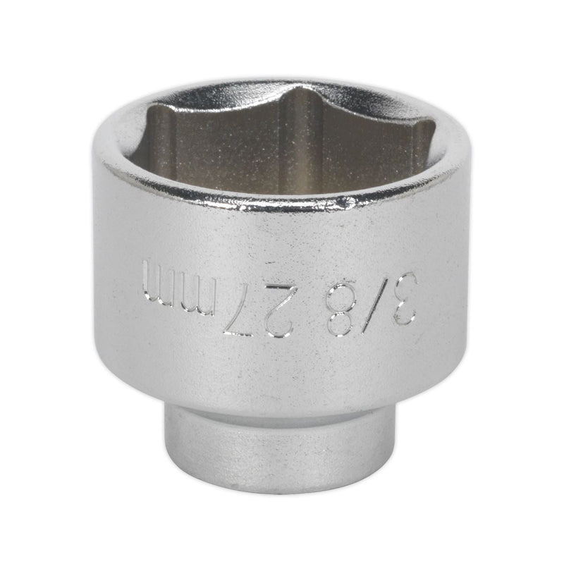 Sealey Low Profile Oil Filter Socket 27mm 3/8"Sq Drive SX112 Sealey - Dynamic Drive