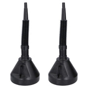 2x Large Flexible Spout Car Funnel Petrol Diesel Screen Wash Oil Fuel Extendable Dunlop  - Dynamic Drive