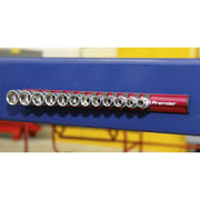 Sealey Socket Retaining Rail Magnetic 3/8"Sq Drive 12 Clips AK27083 Sealey - Dynamic Drive