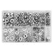 Sealey Stainless Steel Nut and Washer Assortment M5-M10 500pc AB077NW Sealey - Dynamic Drive