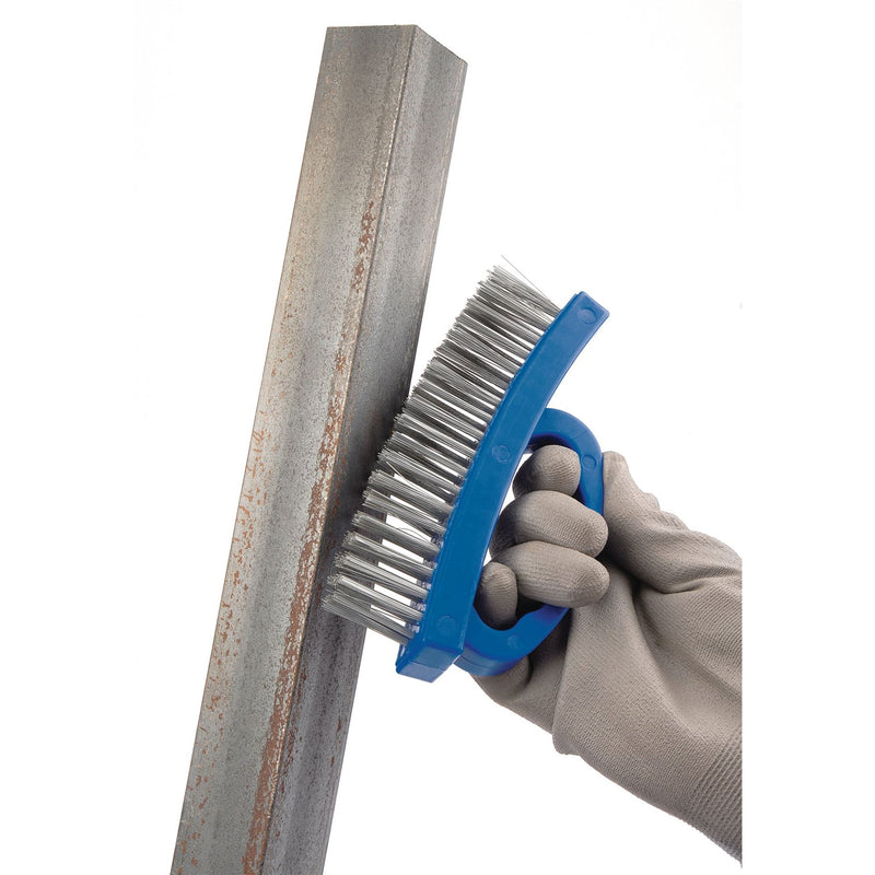 Draper D-Handle Wire Brush, 160mm 31077 Draper - Dynamic Drive