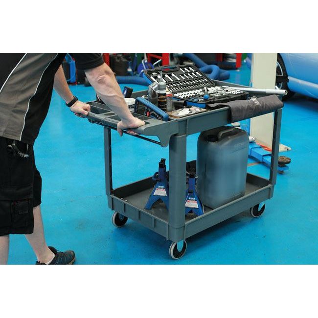 Laser Large Workshop Utility Cart, Twin Level 8090 Laser - Dynamic Drive