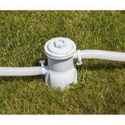 Dellonda Steel Frame Round Swimming Pool & Filter Pump 12ft - Blue DL20 Dellonda - Dynamic Drive