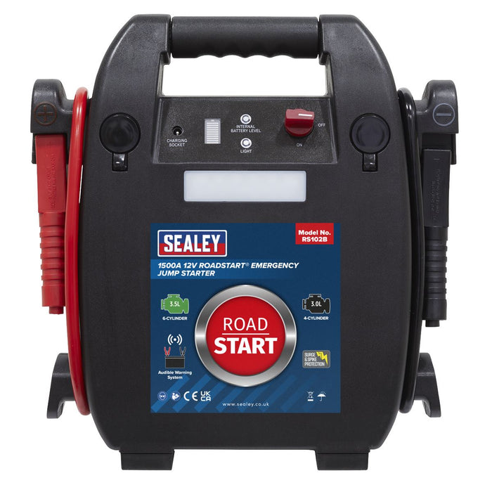 Sealey RoadStart Emergency Jump Starter 12V 3.5ltr 6 Cylinder RS102B Sealey  - Dynamic Drive