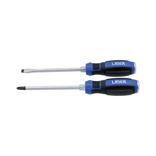Laser Pound Thru Screwdriver Set 2pc 7938 Laser - Dynamic Drive
