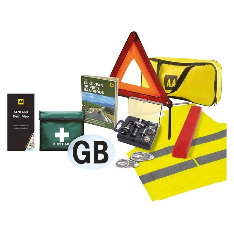 AA Euro Travel Kit Pack European Driving Legal Requirements France Spain Germany AA - Dynamic Drive