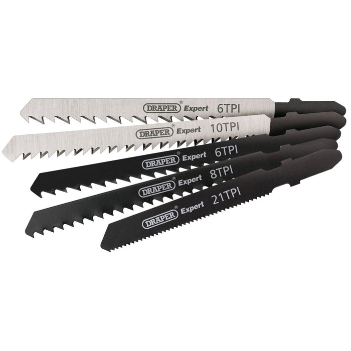 Draper Assorted Jigsaw Blade Set (5 Piece) 81734 Draper - Dynamic Drive