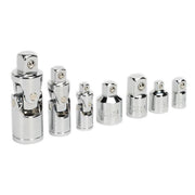 Sealey Premier 7pc 1/4" 3/8" 1/2" Drive Universal Joint Socket Adaptor Set Sealey  - Dynamic Drive