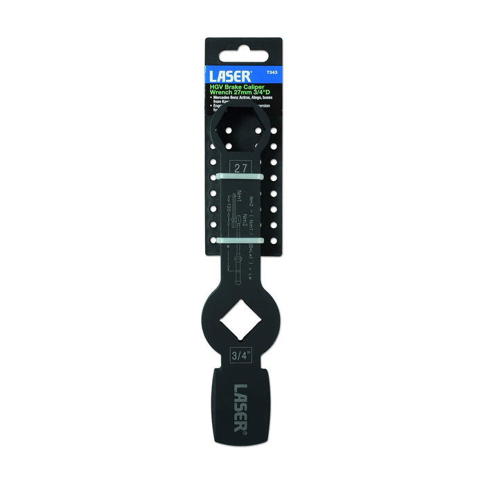 Laser HGV Brake Caliper Wrench 27mm 7343 Laser - Dynamic Drive