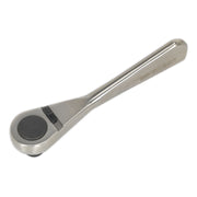 Sealey Micro Ratchet Bit Driver 1/4" Hex 72 Tooth Stainless Steel Screwdriver Sealey  - Dynamic Drive